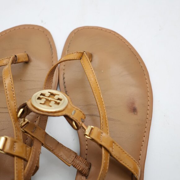 Tory Burch Ali Sandals Patent Leather Women's Size 9 M Casual Sandals - Picture 10 of 12